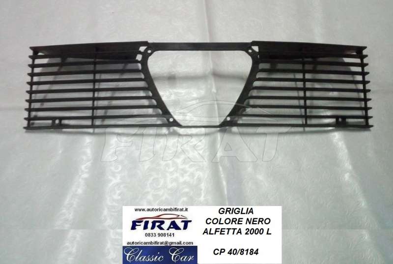 GRIGLIA ALFETTA 2000 NERA